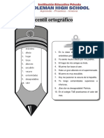 Percentil Ortográfico: Oraciones