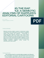 Decoding The Rap and Ripple: A Semiotic Analysis of Rappler'S Editorial Cartoons