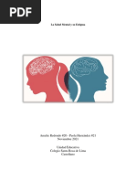 La Salud Mental y Su Estigma Monografia