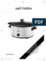 Slow Cooker Manual Russel Hobbs