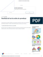 Resultado Del Test de Estilos de Aprendizaje - PsicoActiva