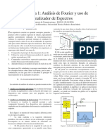 Experiencia - Análisis de Fourier