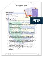 Planificación Anual - 6to Grado - Matemática - Año 2.023