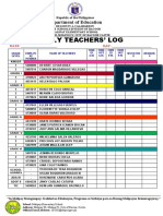 Teachers Daily Log