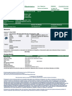 Comprobante de Billete Electrónico: Itinerario