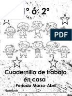 Cuadernillo para Trabajo en Casa Primero y Segundo de Preescolar