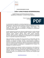 Comunicacion y Efectividad Interpersonal