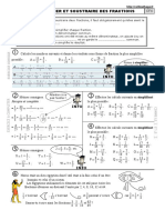 Additionner Et Soustraire Des Fractions: Recopie Et Complète