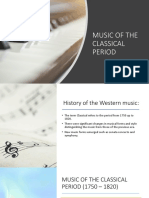 Music of The Classical Period