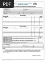 Household Mapping Split Ps/Was Field Verification Form: Secretariat Details