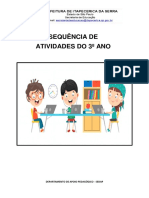 Sequência de Atividades Do 3º Ano: Departamento de Apoio Pedagógico - Sedap