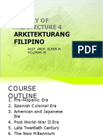 History of Architecture 4: Arkitekturang Filipino