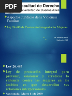 Aspectos Jurídicos de La Violencia Familiar: Ley 26.485 de Protección Integral A Las Mujeres