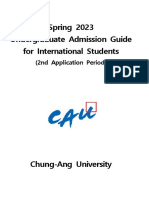 Spring 2023 Undergraduate Admission Guide For International Students