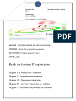 Etude Du Systeme D'exploitation