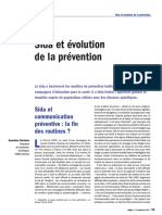 Sida Et Évolution de La Prévention