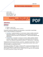 Sciences Psychologiques: Définition