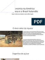 A Economia Na América Portuguesa e o Brasil Holandês: Grupo Sarah, Lucas, Isabele, Cauã, Jeniffer, Angelo