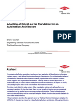 Adoption of ISA-95 by Dow Chemical