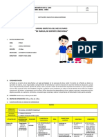 Segunda Especialidad Educacion Inicial Ejemplo de Sesion de Aprendizaje