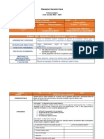 Planeación Educación Física 3 Grado