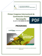 Programa I Congreso Internacional de Contratación Estatal 1