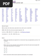 Complete 8086 Instruction Set: m1 DB ? m2 DW ?