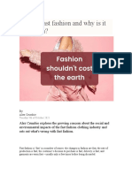 Article 1 - Fast Fashion