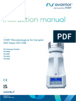 Manual VWR® Microbiological Air Sampler, SAS Super, ISO, USB