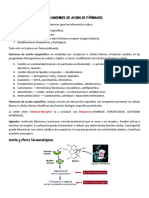 Mecanismos de Accion de Fármacos:: Acción y Efecto Farmacológicos