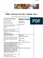 Bible References For The Holy Mass