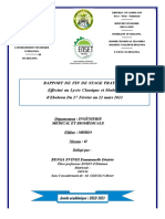 Rapport de Fin de Stage Pratique Effectué Au Lycée Classique Et Moderne D'ebolowa Du 27 Février Au 22 Mars 2023