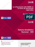 La Información Del DANE en La Toma de Decisiones Regionales: Montería - Córdoba