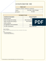 Price List - SCO PLOTS of SS Group Sector-90, Gurugram