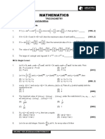 Trigonometric Ratios and Identities