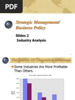 Strategic Management/ Business Policy: Slides 2 Industry Analysis