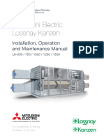 Mitsubishi Electric Lossnay Kanzen: Installation, Operation and Maintenance Manual