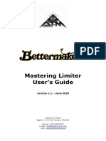 Bettermaker Mastering Limiter Manual v1 - 1 (062020)