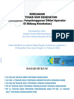 Kebijakan Pelatihan SDM Kesehatan (Kebijakan Penyelenggaran Diklat Aparatur Di Bidang Kesehatan)