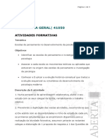 Atividade Formativa Escolas de Pensamento-2021-22