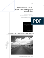 Representações Sociais, Saúde Mental e Imigração Internacional