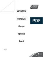 Markscheme: November 2017 Chemistry Higher Level Paper 3