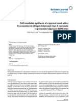 Pd/C-mediated synthesis of α-pyrone fused with a five-membered nitrogen heteroaryl ring: A new route to pyrano (4,3-c) pyrazol-4 (1H) -ones