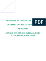 Conteúdo, Metodologia E Prática Do Ensino de Ciências E Educação Ambiental