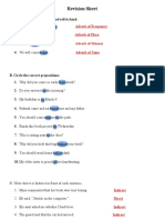 Revision Sheet