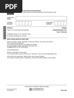 Cambridge International Advanced Subsidiary and Advanced Level