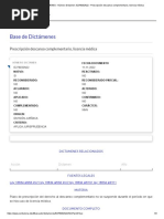 DICTAMENES - Número Dictamen - E276032N22 - Prescripción Descanso Complementario, Licencia Médica