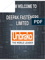 Deepak Fasteners Limited Presentation