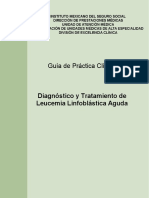 Guía de Práctica Clínica: Diagnóstico y Tratamiento de Leucemia Linfoblástica Aguda