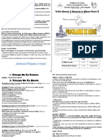 Triduum Pascal Programme de Messe